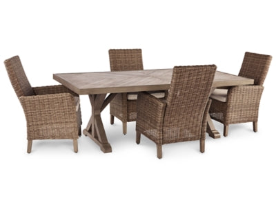 Juego de comedor para exteriores de 5 piezas