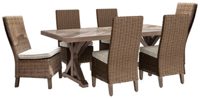 Juego de comedor para exteriores de 7 piezas