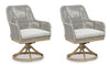 Sillón de comedor giratorio para exteriores Seton Creek (juego de 2)