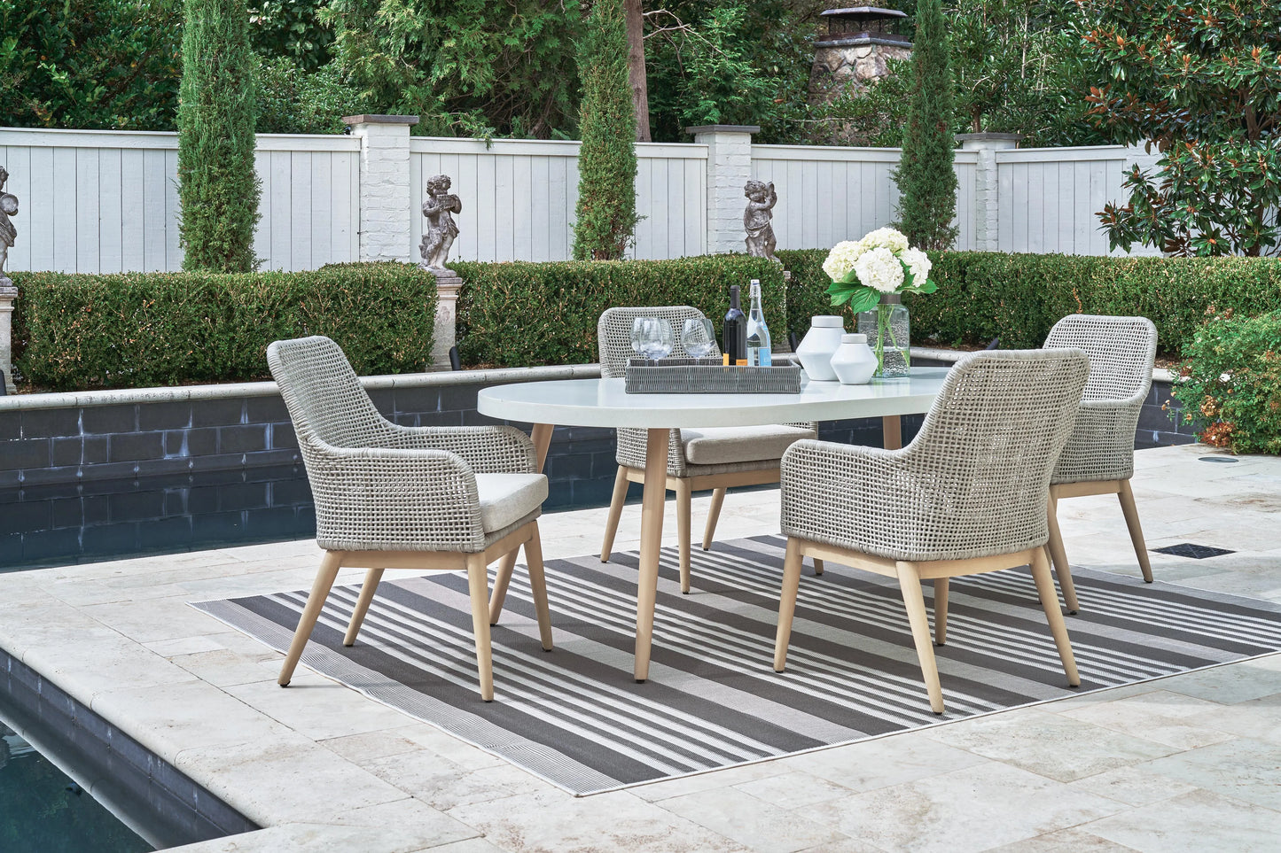 Paquete de comedor de exterior de 5 piezas