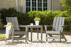 Juego de sillas Adirondack para exterior con mesa auxiliar