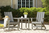 Juego de sillas Adirondack para exterior con mesa auxiliar
