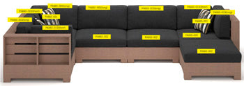Cojín para el asiento Citrine Park