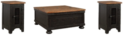 Paquete de mesa auxiliar de 3 piezas