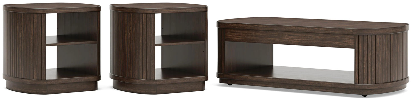 Paquete de mesa auxiliar de 3 piezas