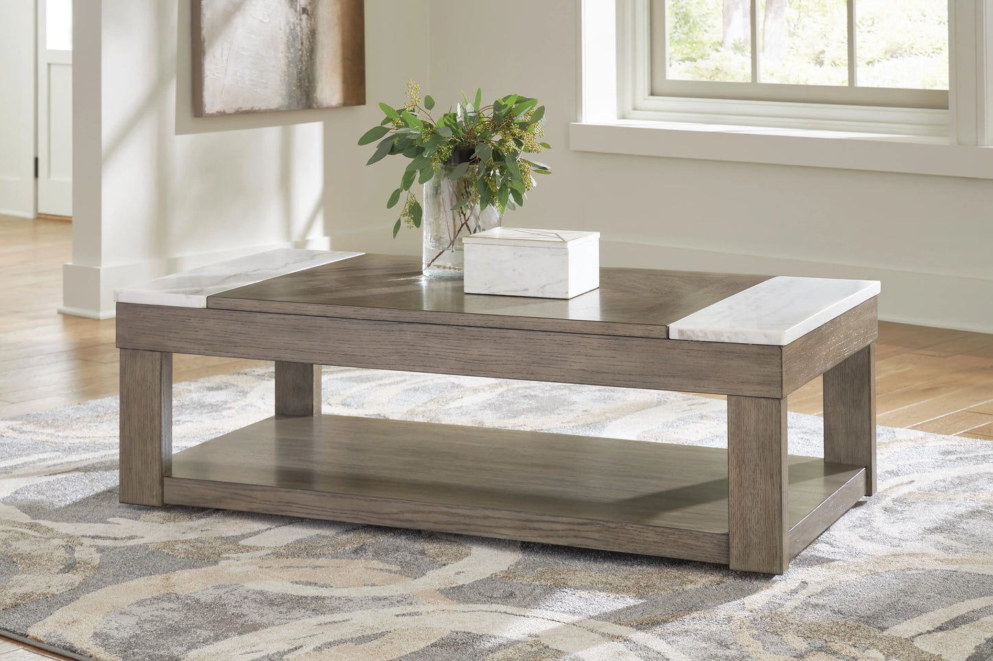 Mesa de centro con tablero elevable Loyaska