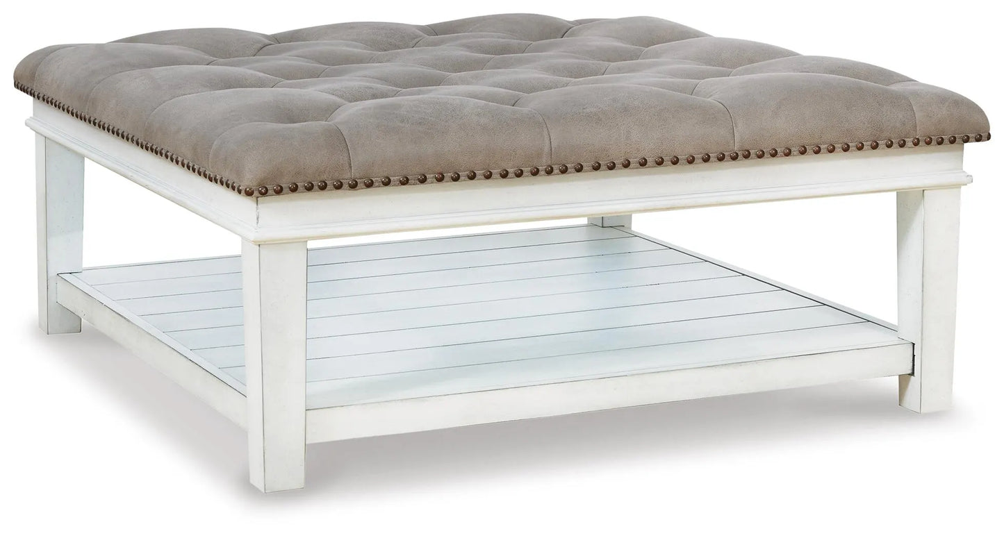 Mesa de centro otomana tapizada Kanwyn