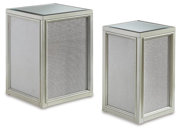 Mesa auxiliar apilable Traleena (juego de 2)