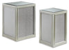 Mesa auxiliar apilable Traleena (juego de 2)
