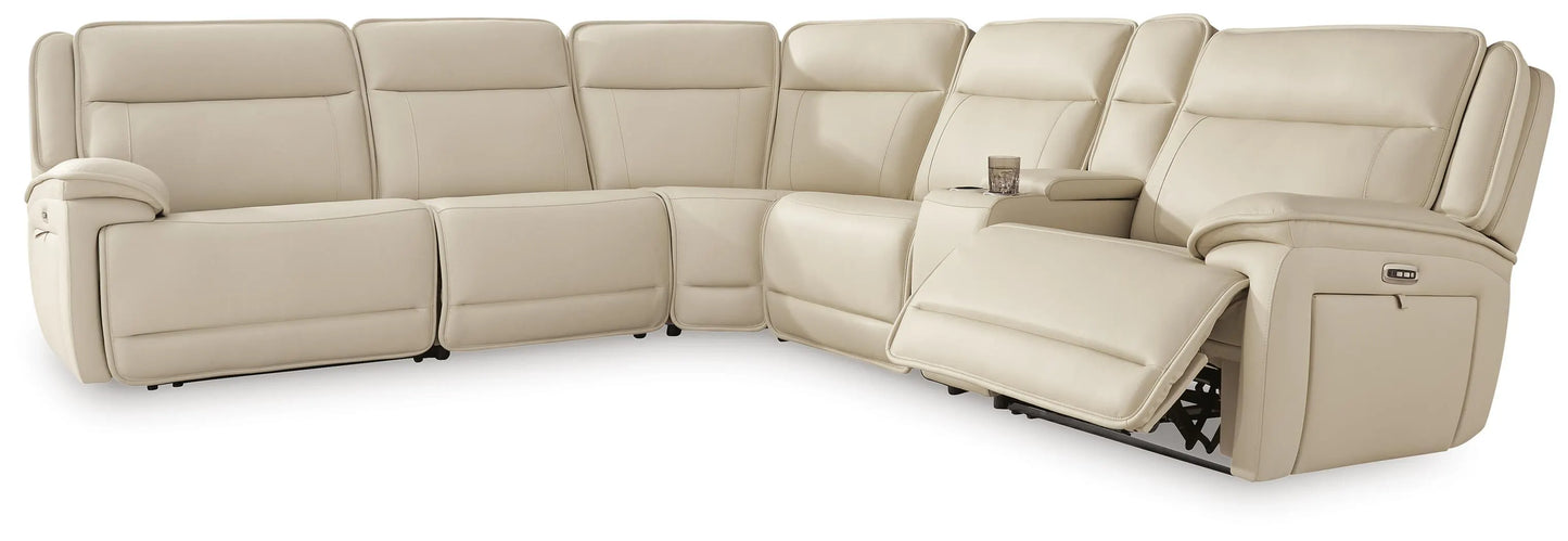 Seccional reclinable eléctrico de 6 piezas Double Deal
