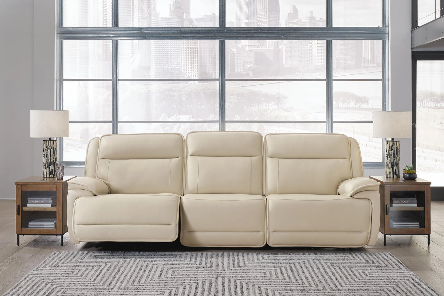 Sofá Seccional Reclinable Eléctrico de 3 Piezas Double Deal