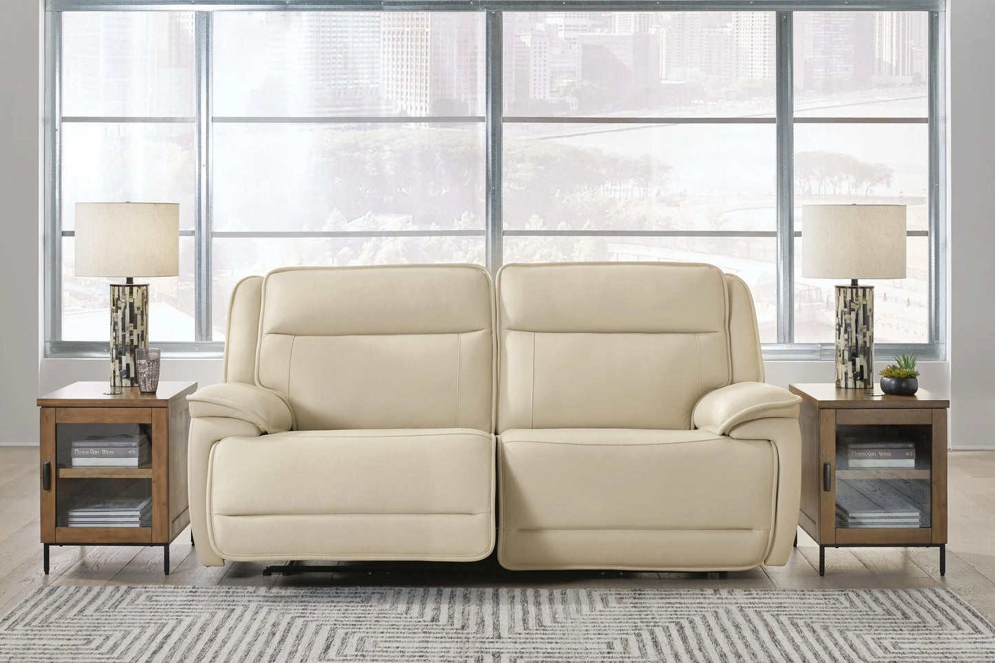 Seccional reclinable doble eléctrico de 2 piezas Double Deal