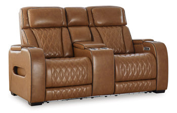 Sofá reclinable biplaza Boyington con consola