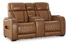Sofá reclinable biplaza Boyington con consola