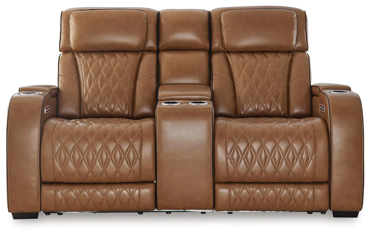 Sofá reclinable biplaza Boyington con consola