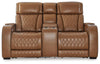 Sofá reclinable biplaza Boyington con consola