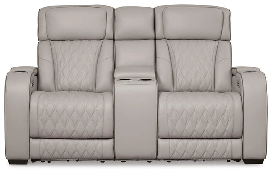 Sofá reclinable biplaza Boyington con consola