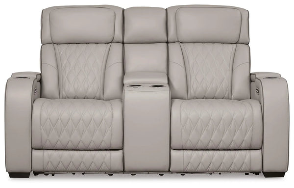Sofá reclinable biplaza Boyington con consola