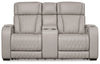 Sofá reclinable biplaza Boyington con consola