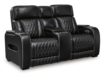 Sofá reclinable biplaza Boyington con consola