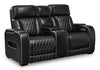 Sofá reclinable biplaza Boyington con consola