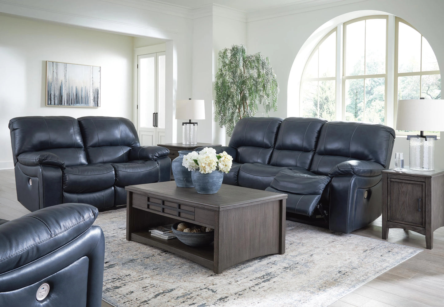 Sofá reclinable eléctrico, diván y sillón reclinable Leesworth