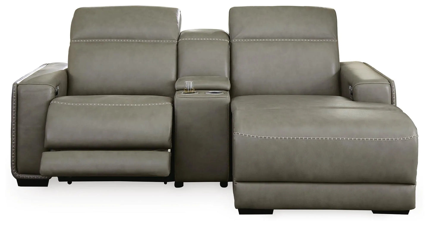 Seccional Reclinable Eléctrico de 3 Piezas con Chaise Correze