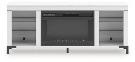 Mueble de TV Brollevi de 60" con chimenea eléctrica