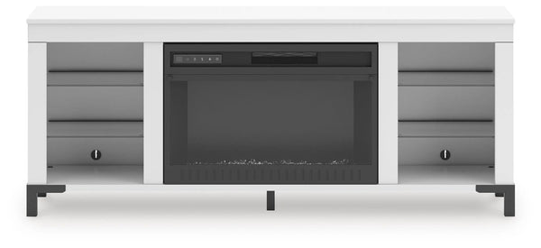 Mueble de TV Brollevi de 60" con chimenea eléctrica