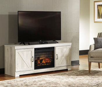 Mueble de TV Bellaby de 63" con chimenea eléctrica
