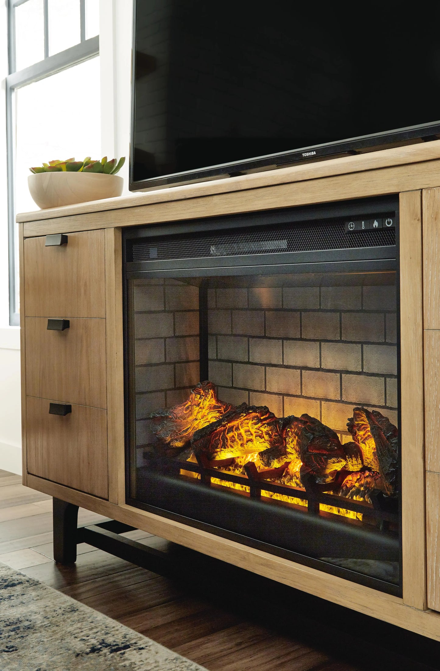 Accesorios de entretenimiento Inserto de chimenea eléctrica infrarroja