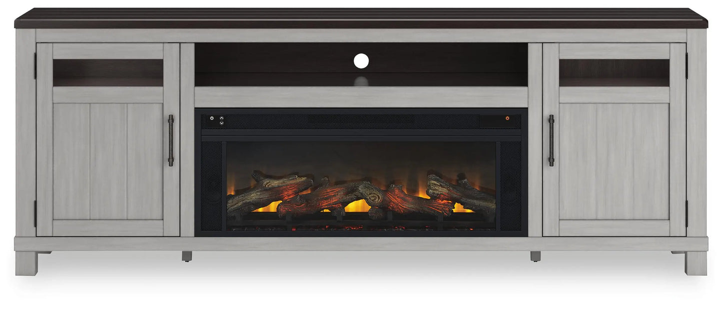 Mueble para TV Darborn de 88" con chimenea eléctrica