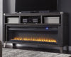 Mueble de TV Todoe de 65 pulgadas con chimenea eléctrica