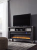 Mueble de TV Todoe de 65 pulgadas con chimenea eléctrica
