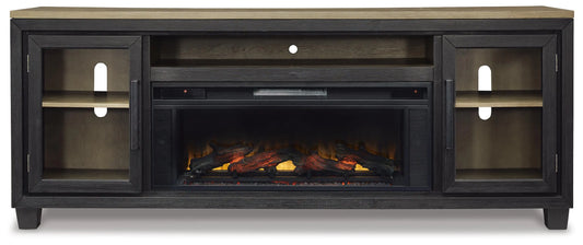Foyland 83" TV Stand with Electric Fireplace